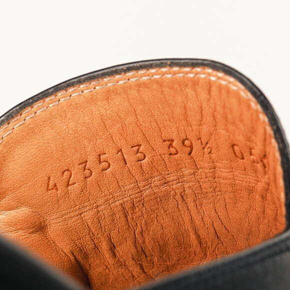 Gucci Princetown Gold Horsebit Black Leather Slipper Mule - Picture 9 of 10